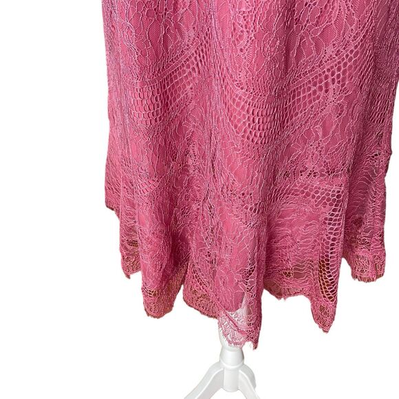 Nanette Lepore 12 Countryside Dreams Shift Dress Pink Lace Sleeveless NWT - Picture 6 of 10